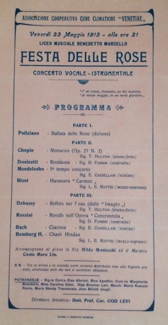 concert programme